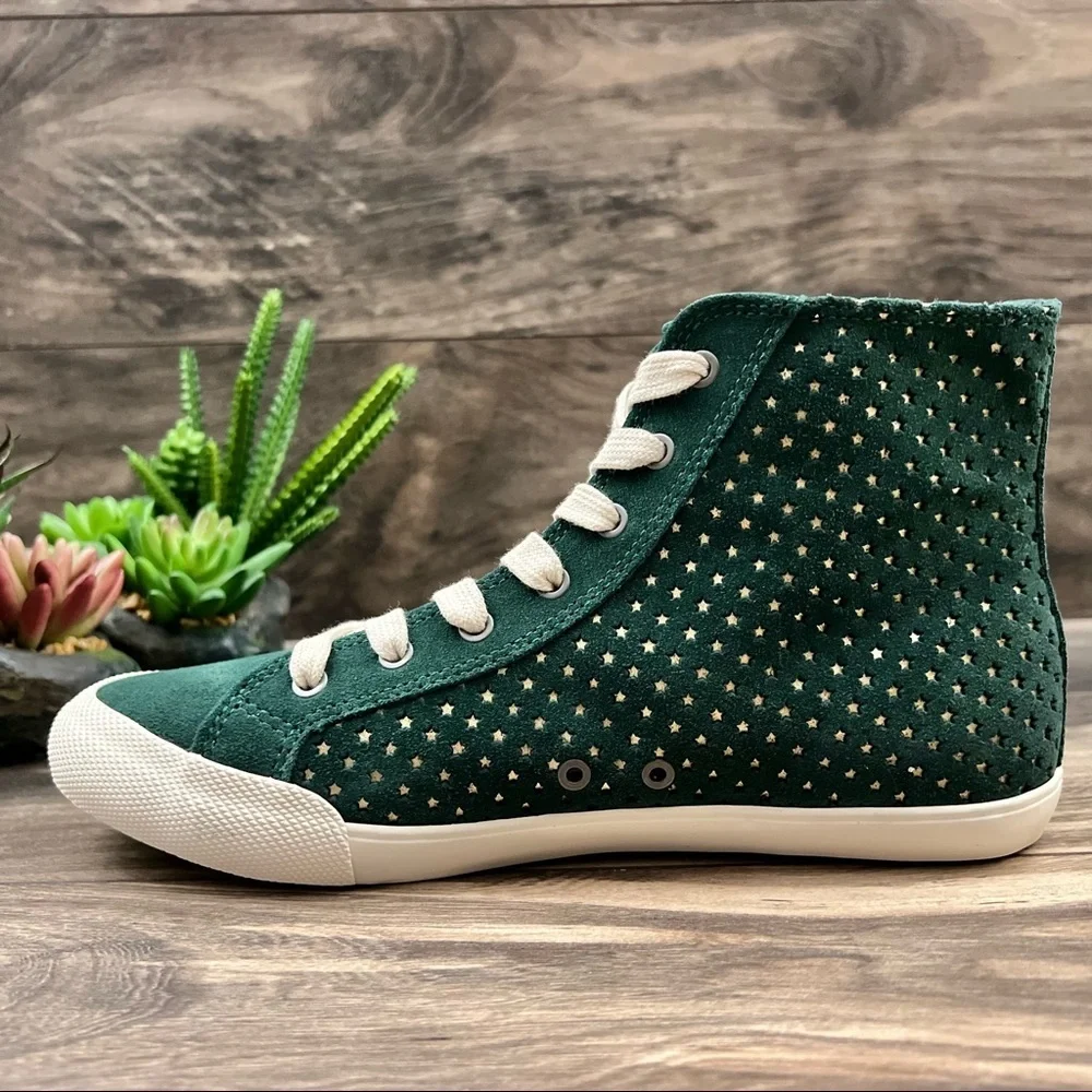 NIB SeaVees Army Issue High Celestial High Top Sneaker Bottle Green Suede 8 39